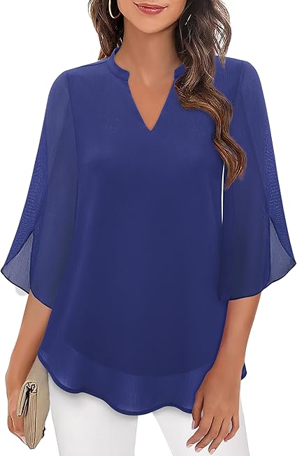 Paloma® | Jette blouse with superpositions for women - Image 3