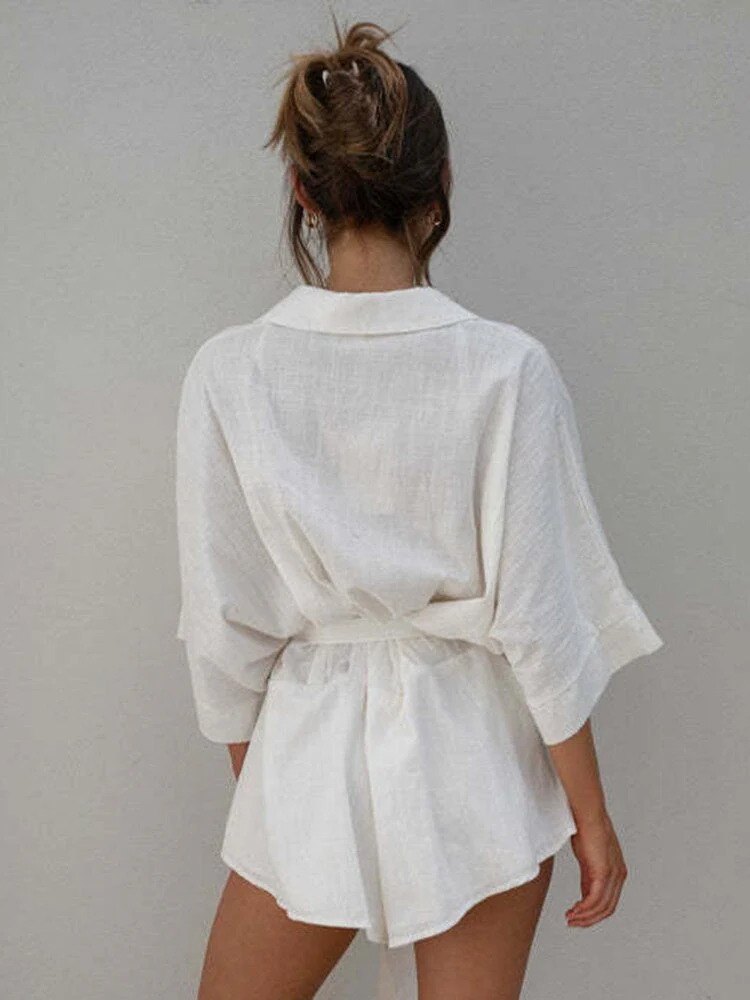 Paloma® | Linen Blouse With Belt