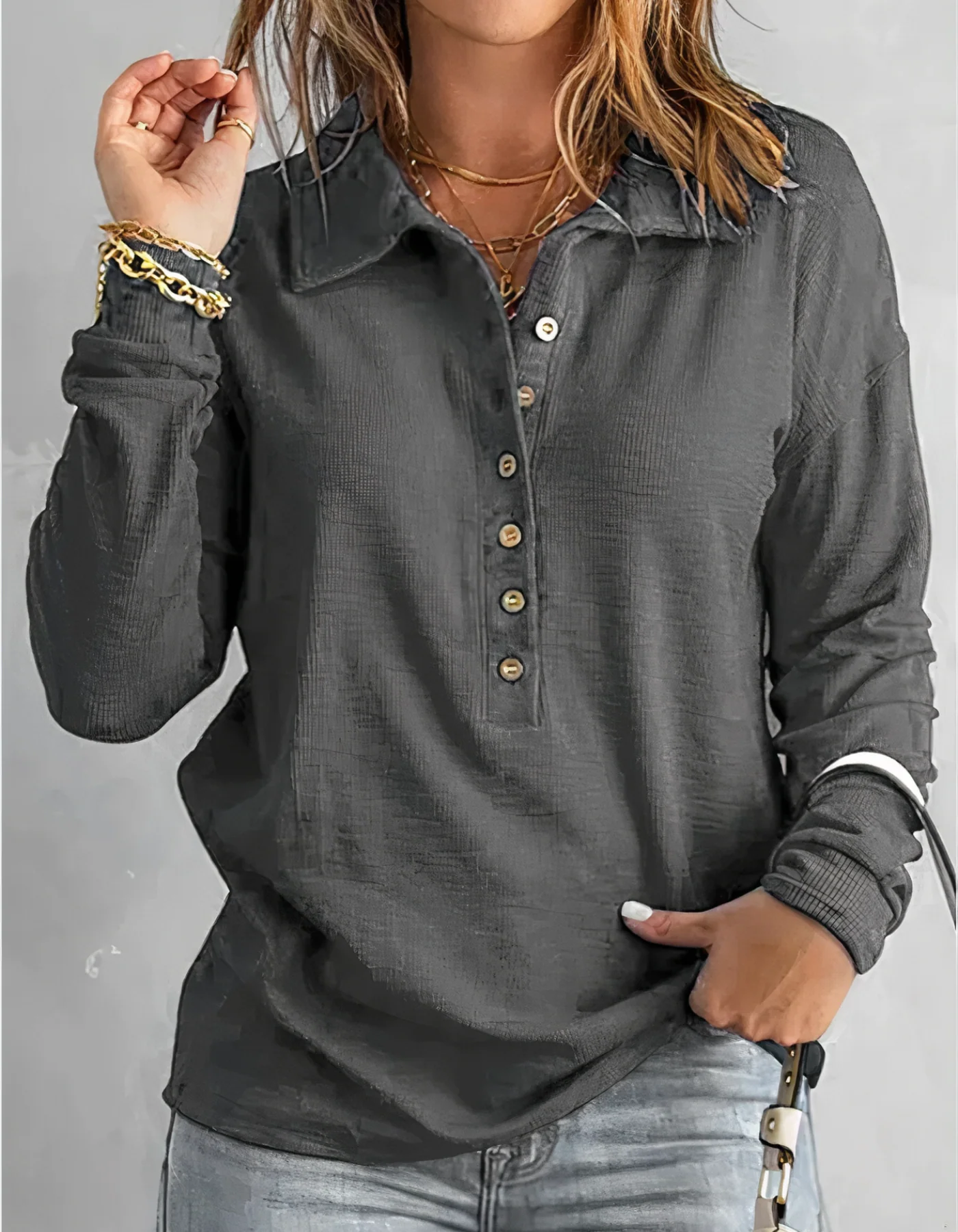 Paloma® | Long Sleeve Polo Shirt For Women