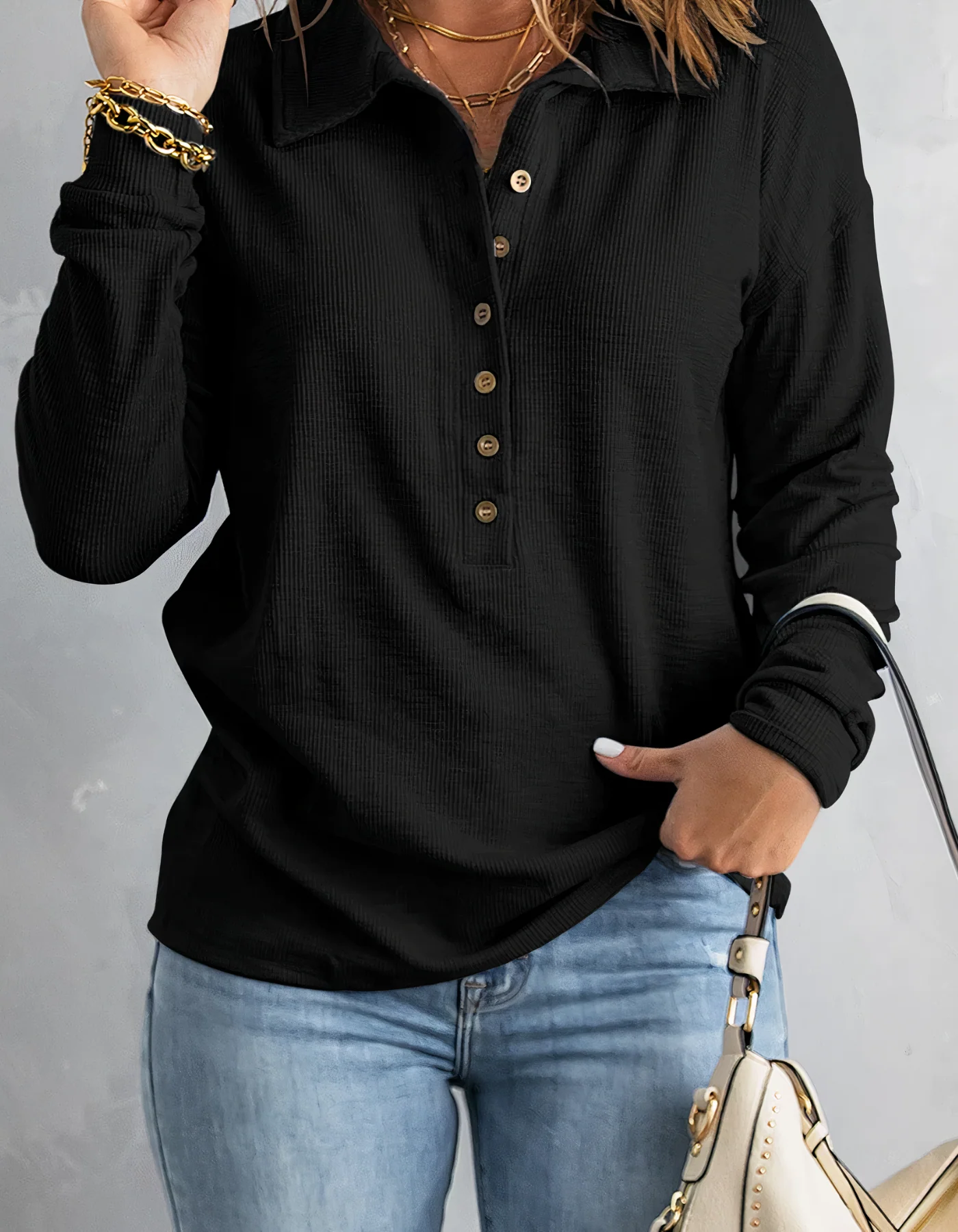 Paloma® | Long Sleeve Polo Shirt For Women - Image 2