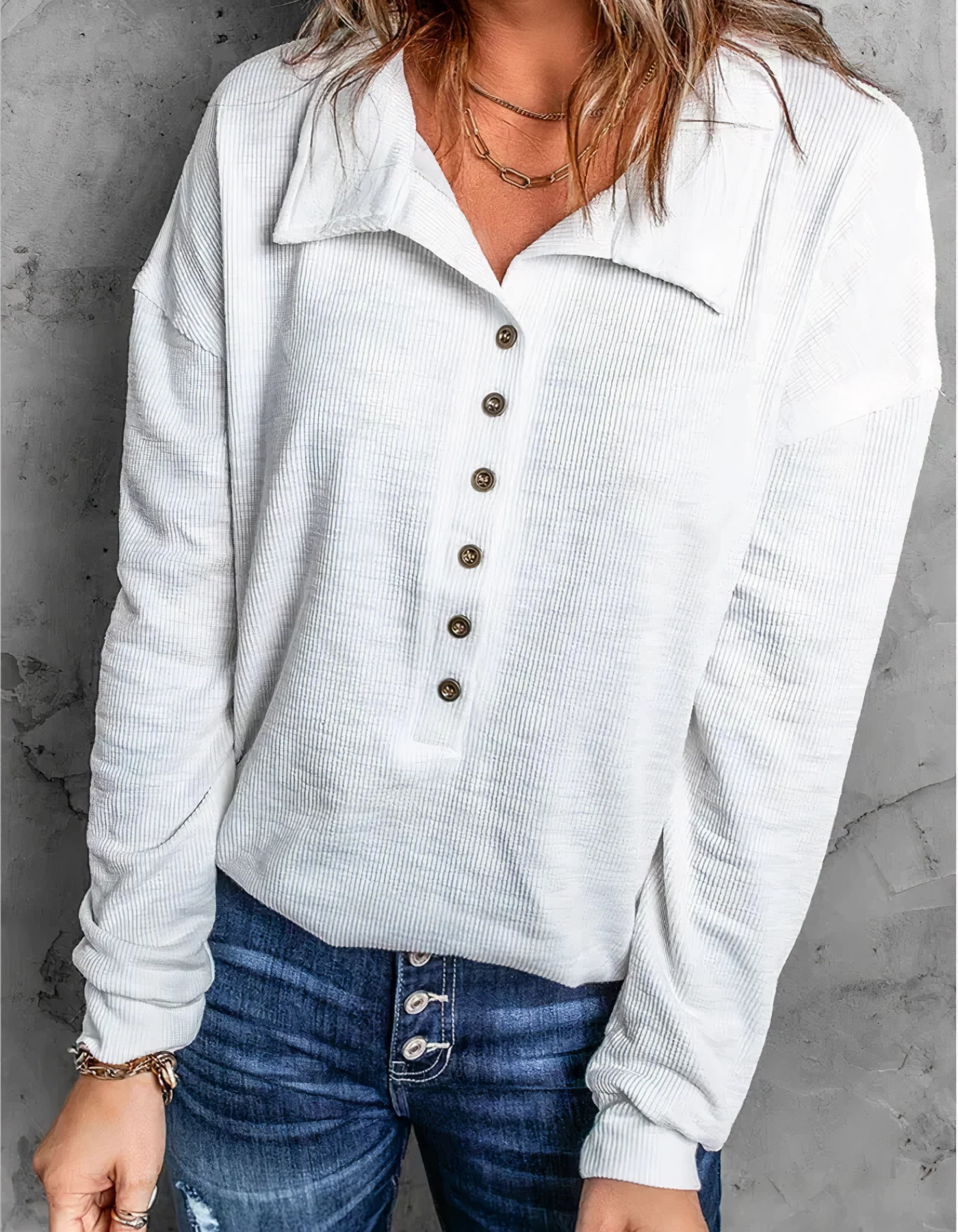 Paloma® | Long Sleeve Polo Shirt For Women - Image 3