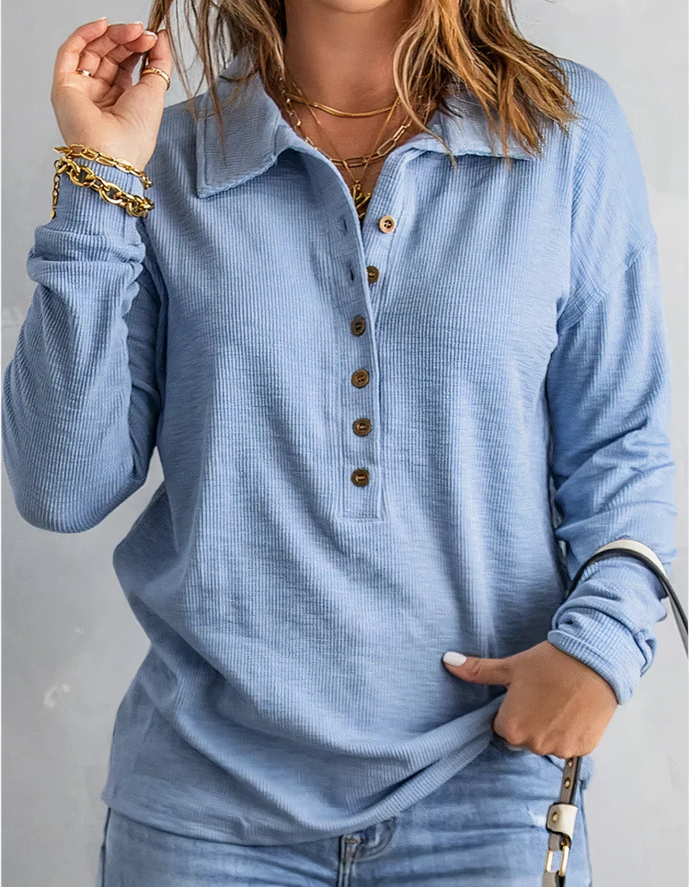 Paloma® | Long Sleeve Polo Shirt For Women - Image 5