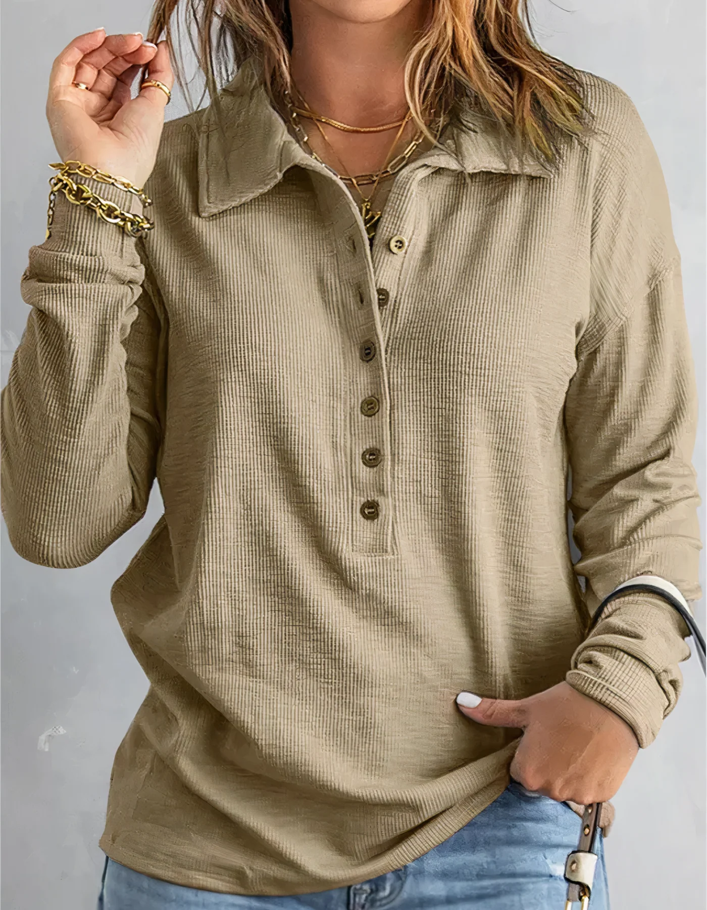 Paloma® | Long Sleeve Polo Shirt For Women - Image 6