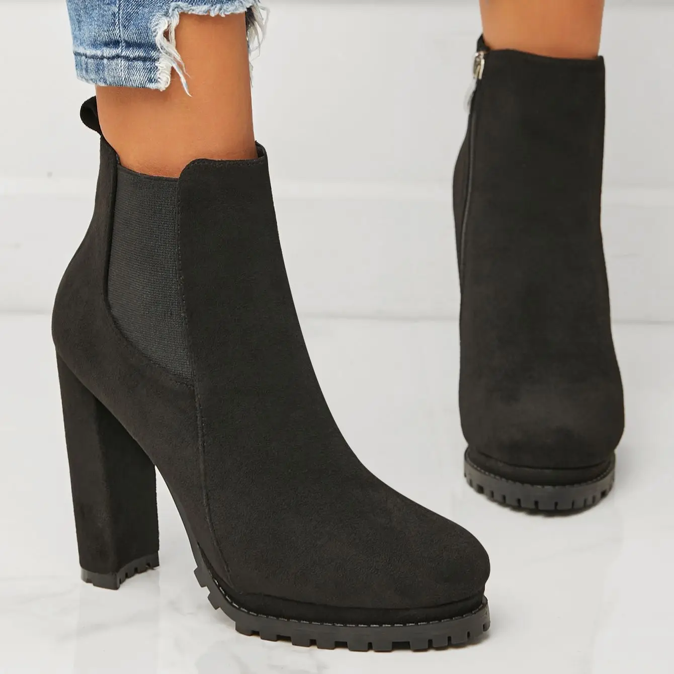 Paloma | Women's boots with a chunky heel - Image 4