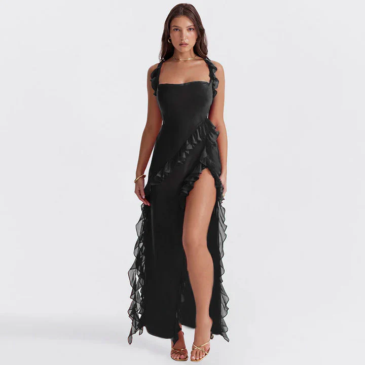 Pamela® | Elegant Long Dress With Ruffles - Image 3
