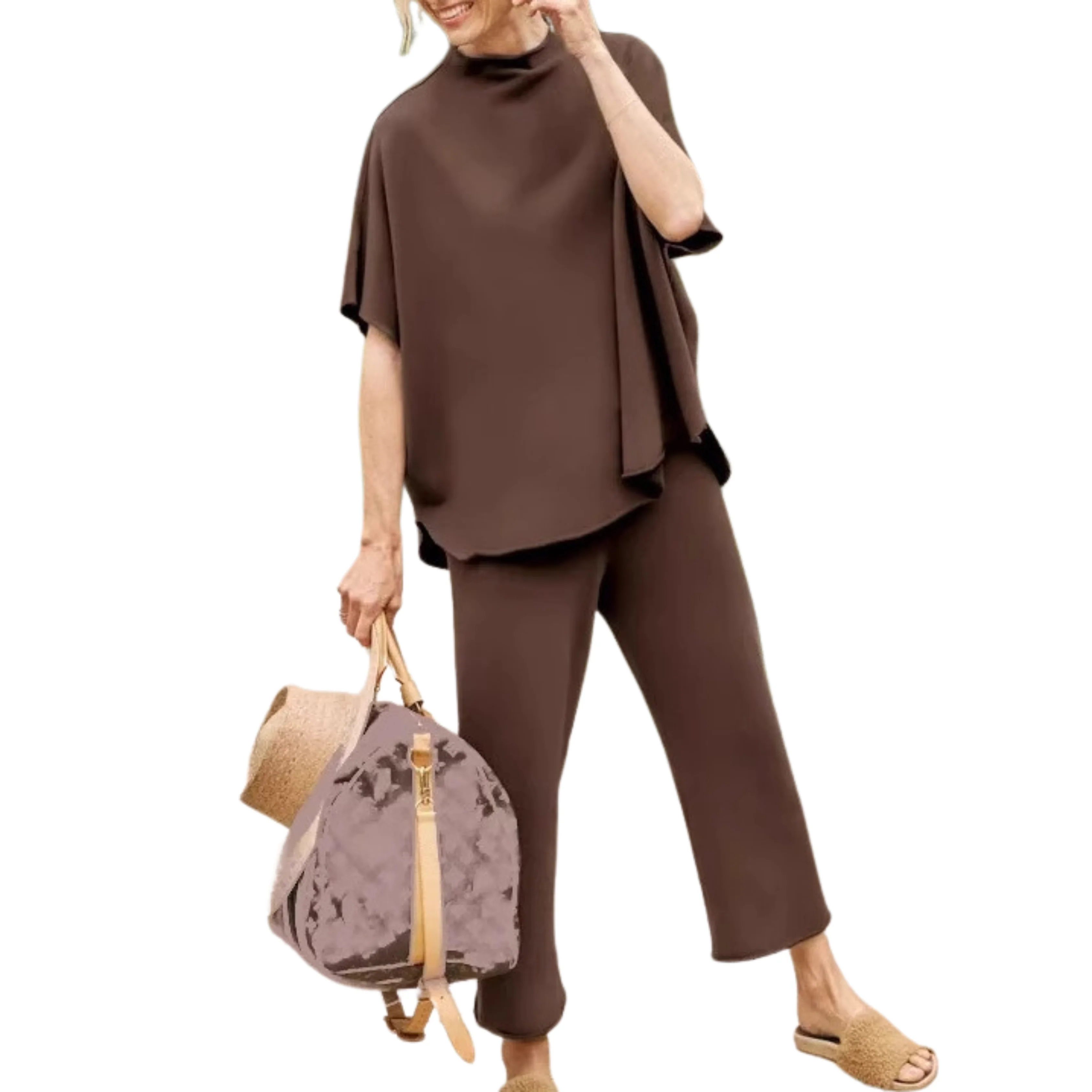 Paola® | Cozy women's loungewear set with batwing sleeves - Image 8