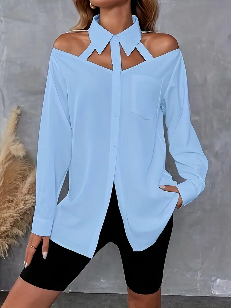 Paola® | Elegant And Modern Cut Blouse - Image 2