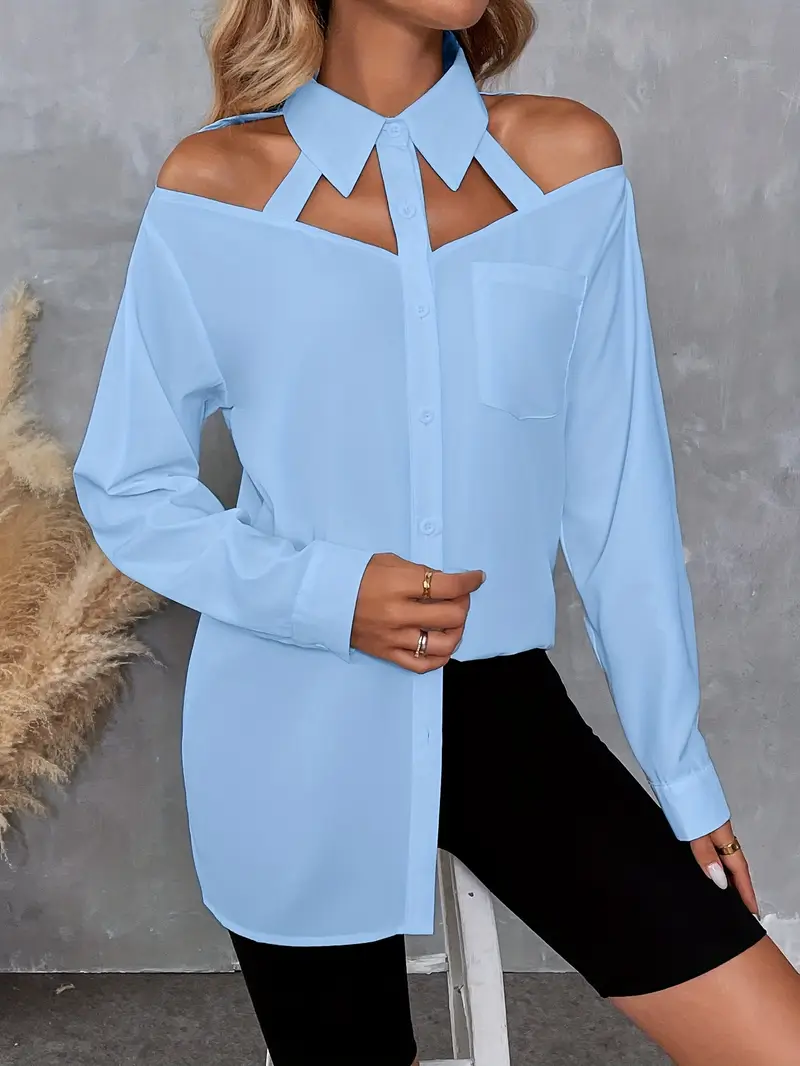 Paola® | Elegant And Modern Cut Blouse - Image 4