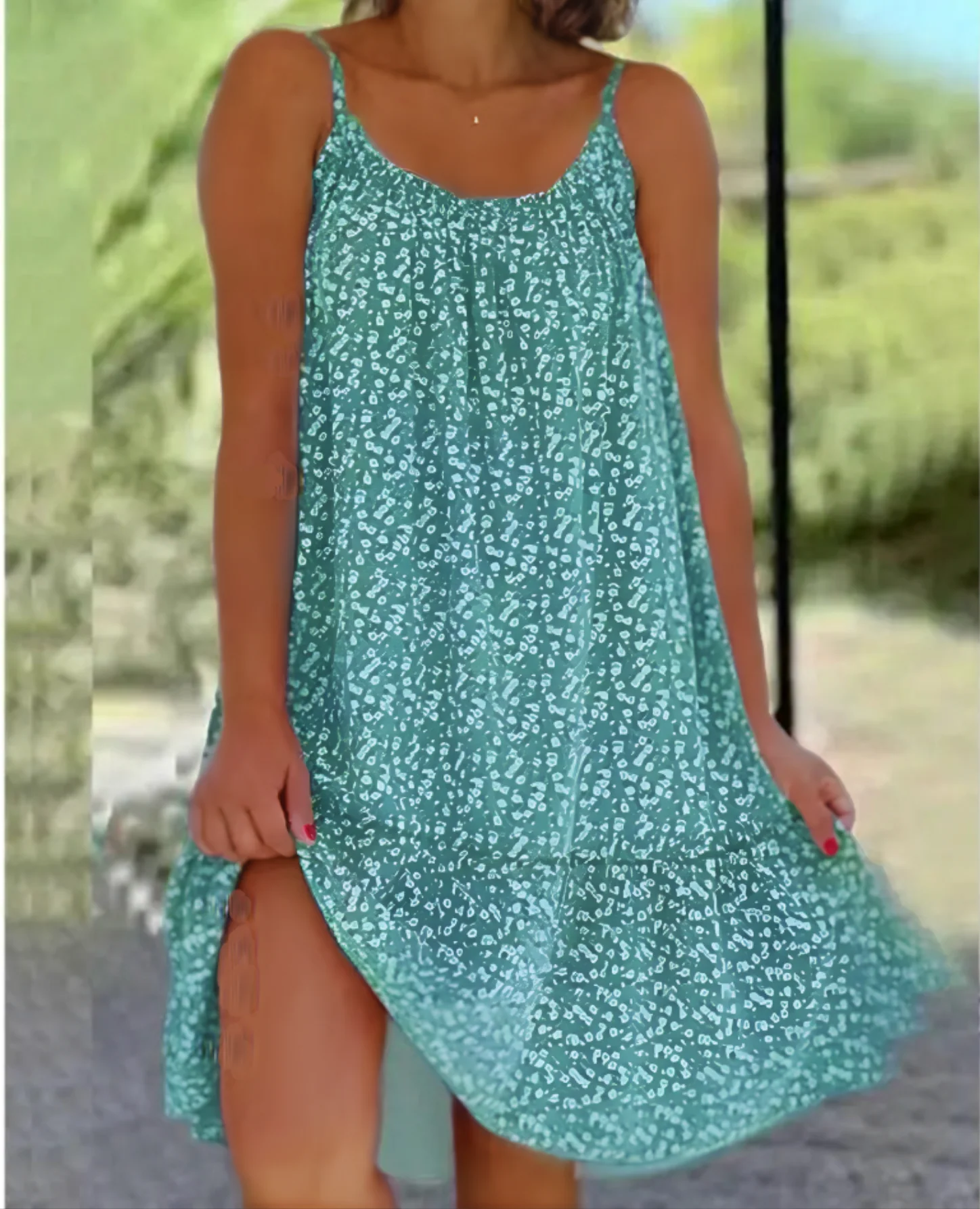 Paola® | Elegant printed dress for women - Image 3