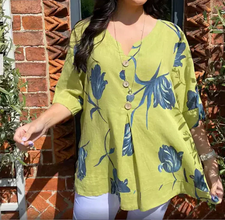 Paola® | Long Sleeve Blouse With Flowers - Image 6