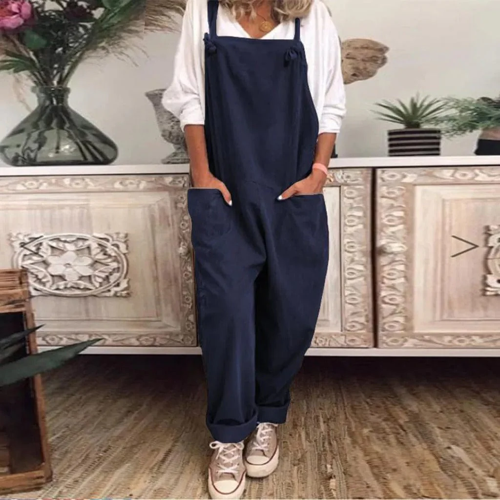 Pari® | Overall Jumpsuit Made Of Loosely Tied Cotton And Linen - Image 19