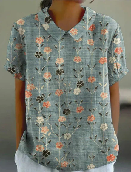 Paris® | Floral Pattern Casual Blouse - Image 3