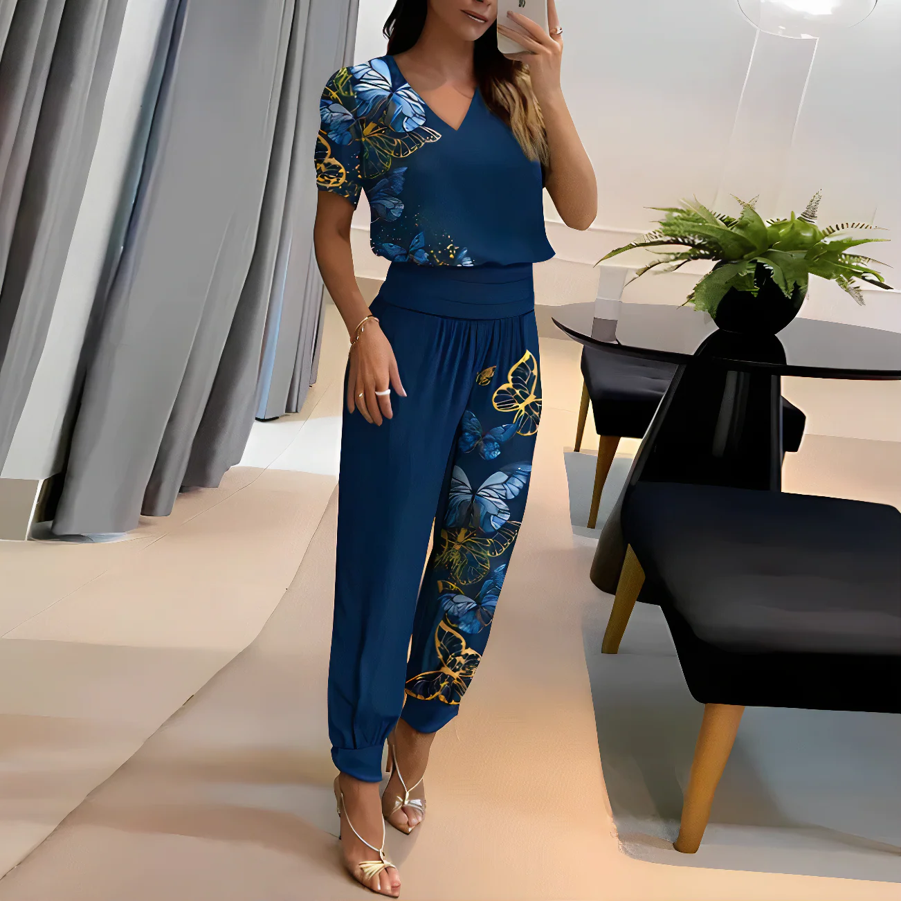 Pasa® | Trendy Set With Blouse And Trousers
