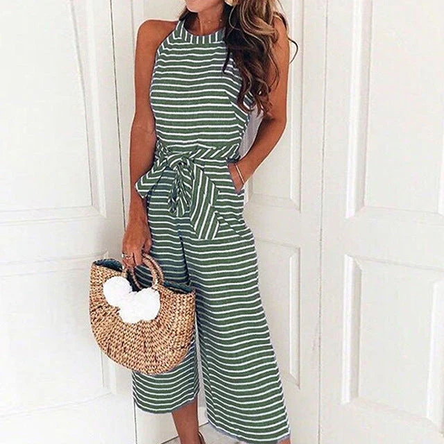 Pasithea® | Maritime Stripe Jumpsuit - Image 4