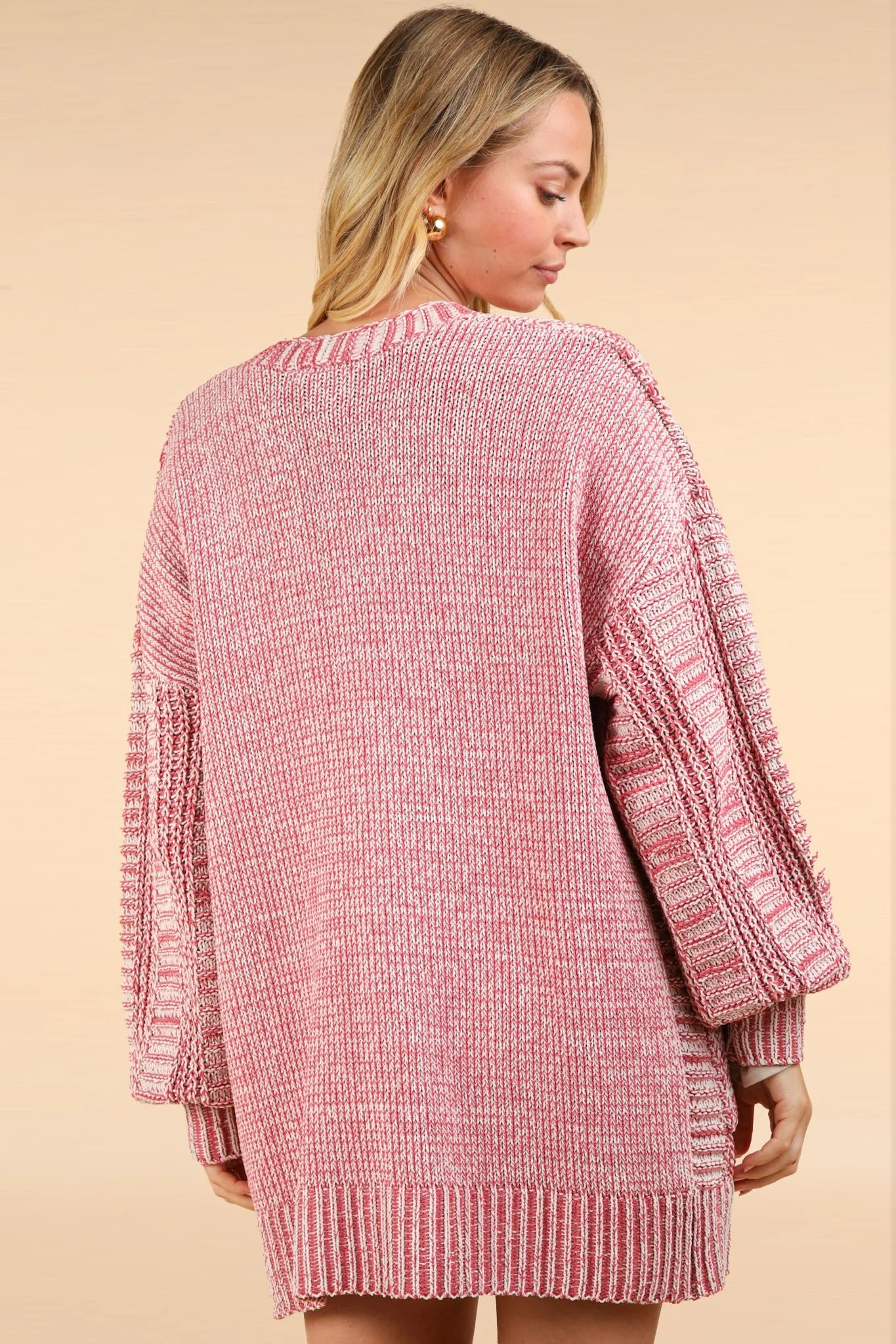 Paty | VERY J cable knit open front cardigan - Image 2