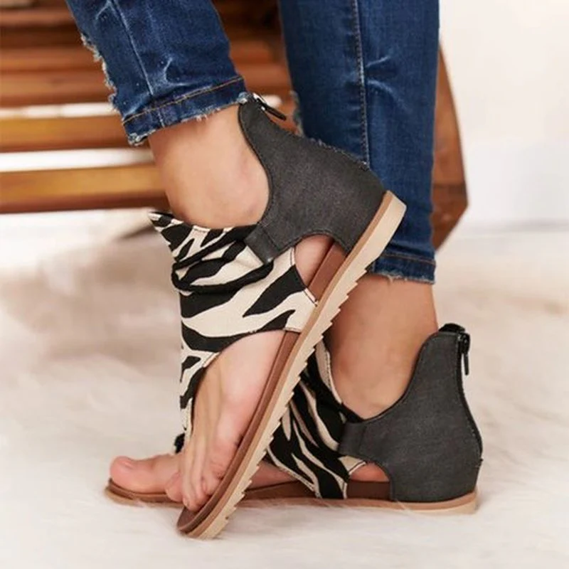 Paula® | Boho Animal Print Sandals - Image 2