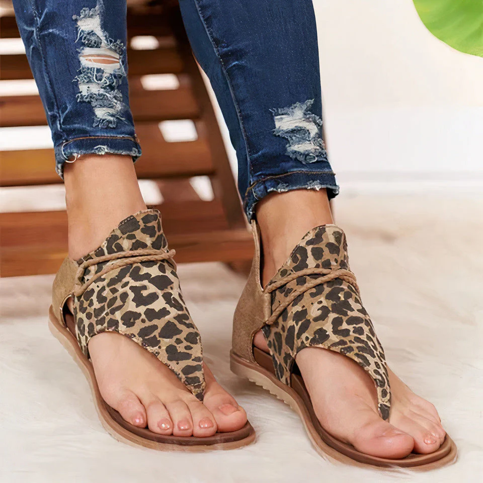 Paula® | Boho Animal Print Sandals - Image 6