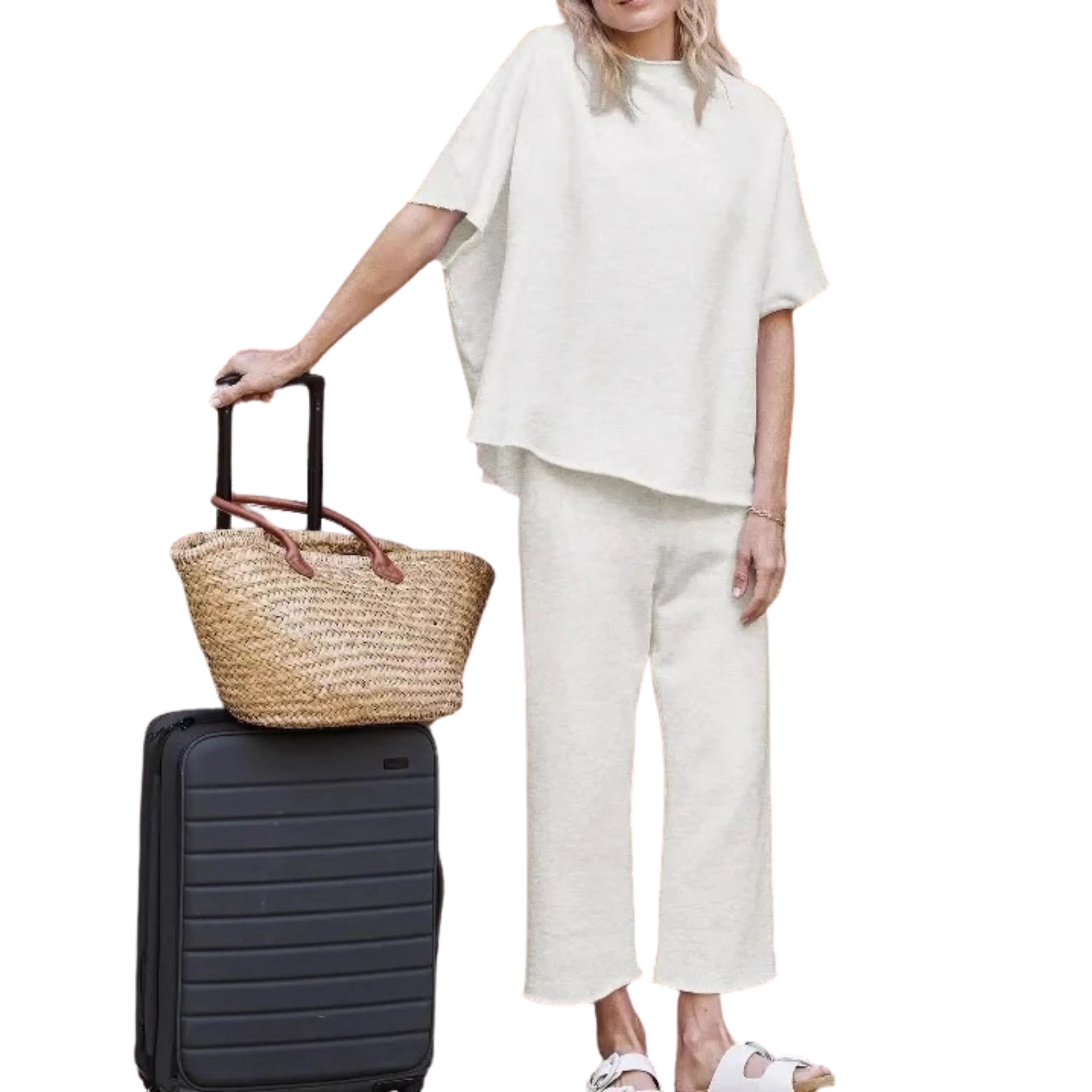 Paula® | Cozy women's loungewear set with batwing sleeves - Image 5