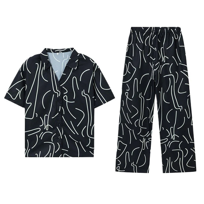 Paula® | Women'S Abstract Print Loose Fit Loungewear Set - Image 5