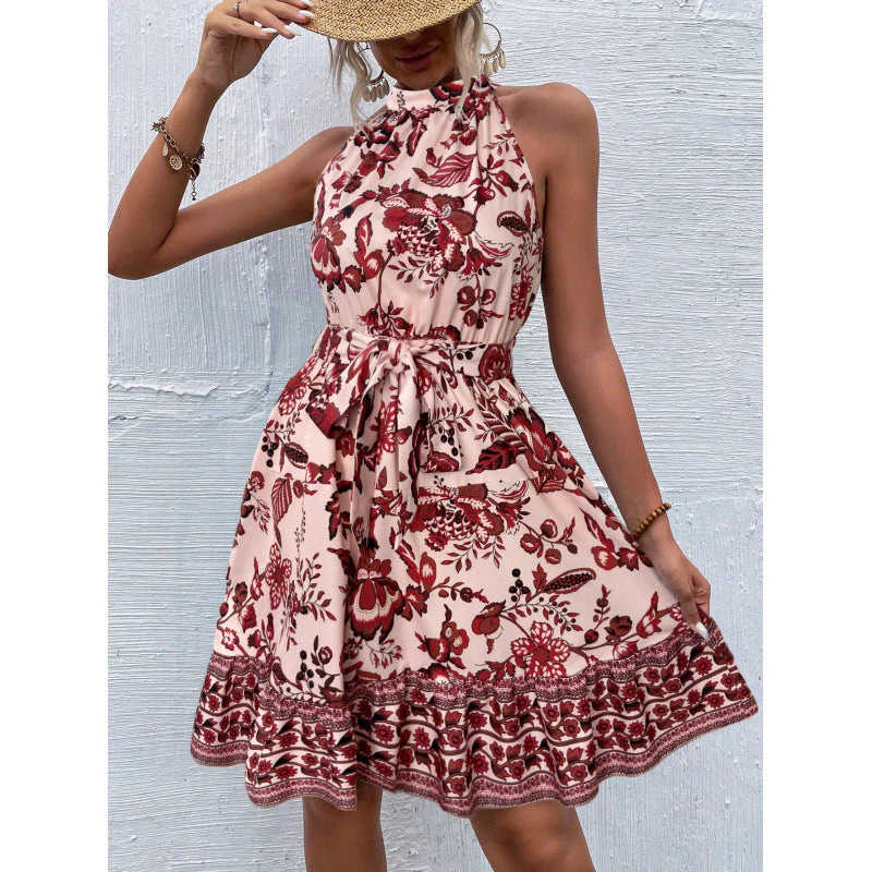 Paula® | Women'S Floral Halter-Back Mini Dress - Image 5