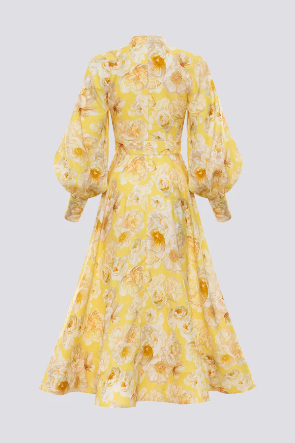 Paulina® | Balloon Sleeve Floral Maxi Dress - Image 3