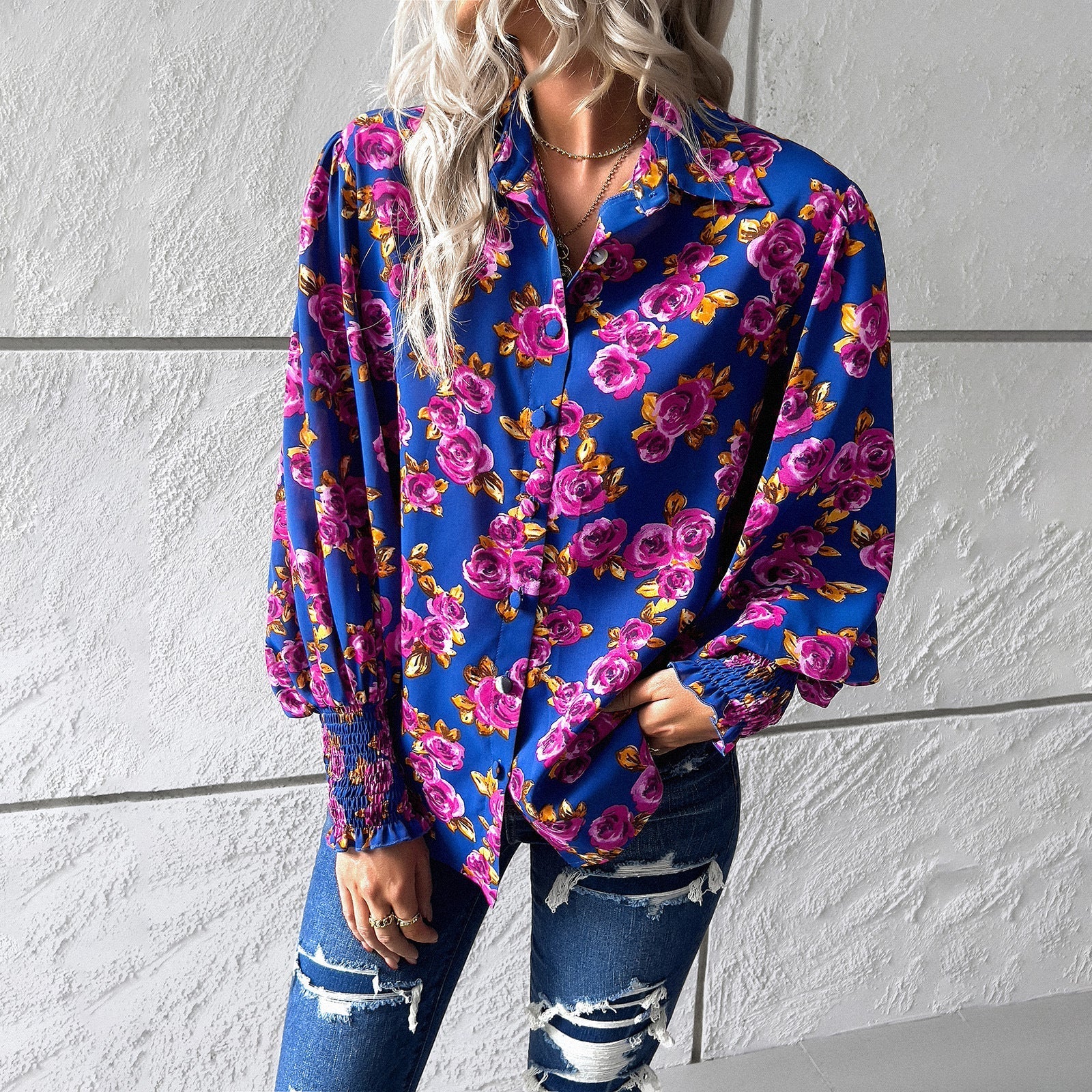 Paulina | Colorful autumn blouses - Image 5