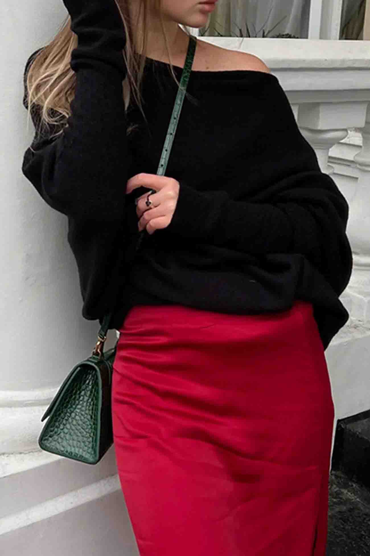 Paulina | Solid long-sleeved shirt with a crew neck - Image 9