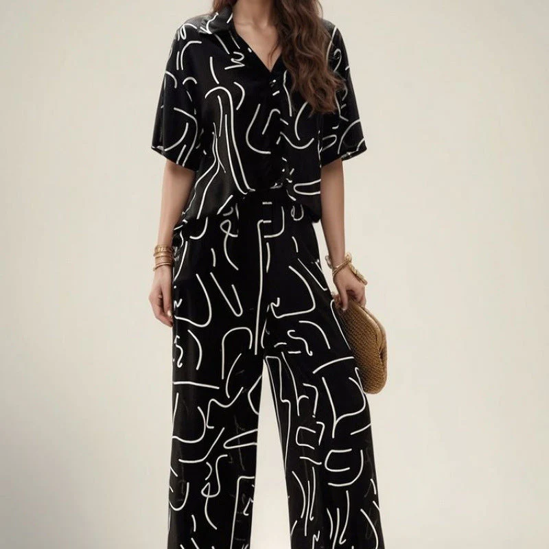 Paulina® | Women'S Abstract Print Lounge Set