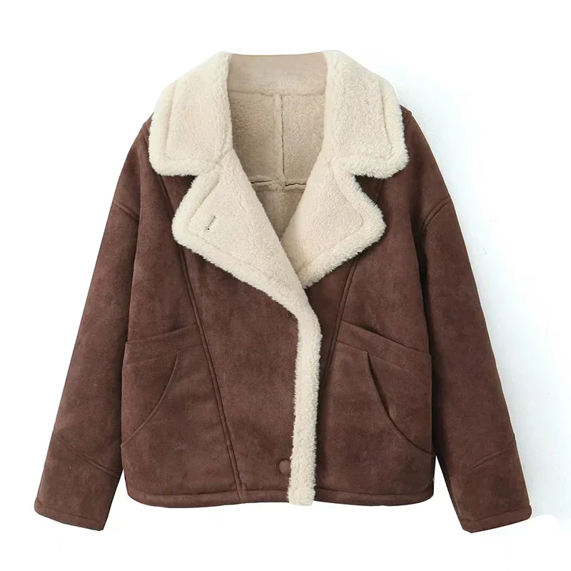 Paulina | Women's oversized sheepskin jacket - Image 2