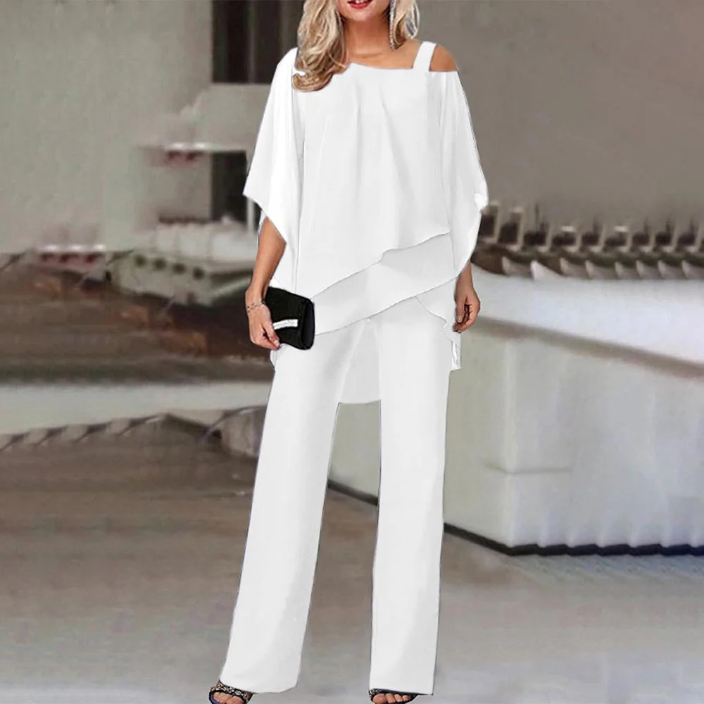 Peda® | Elegant Women'S Two-Piece Set With Cold Shoulder