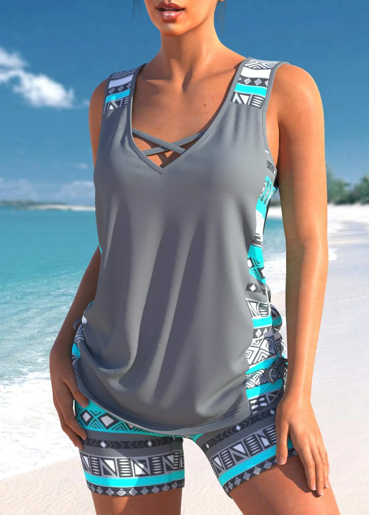 Peggy® | Two-Piece Printed Lace Swimsuit