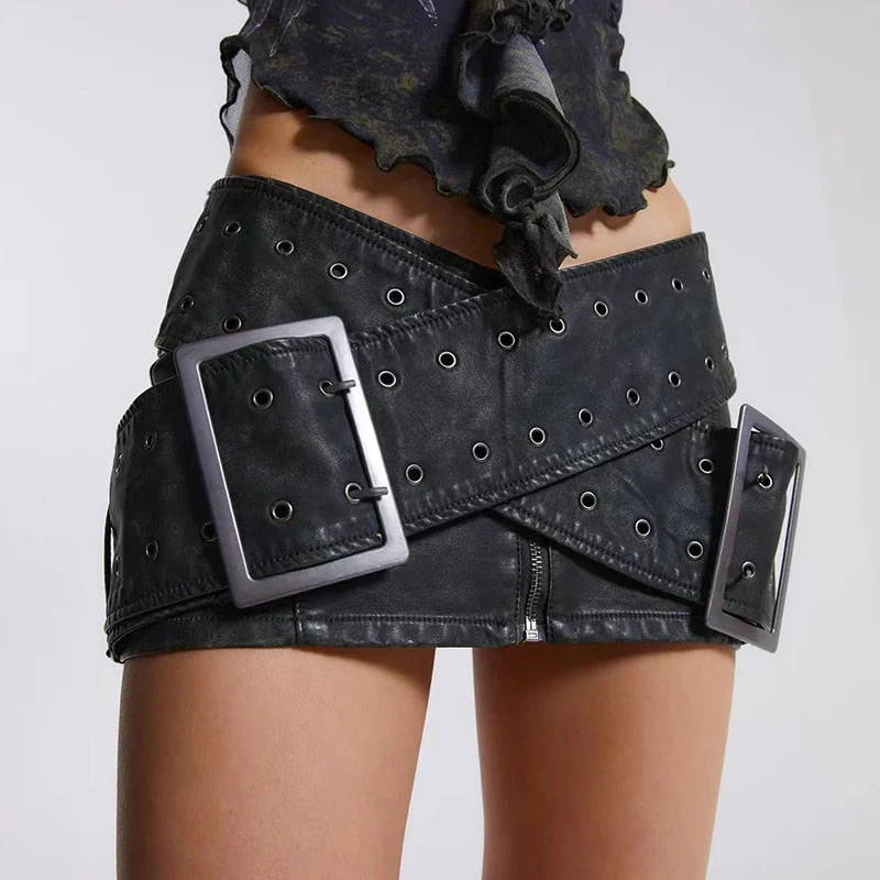 Penélope® | Short Skirt With Cross Belt Detail - Image 3