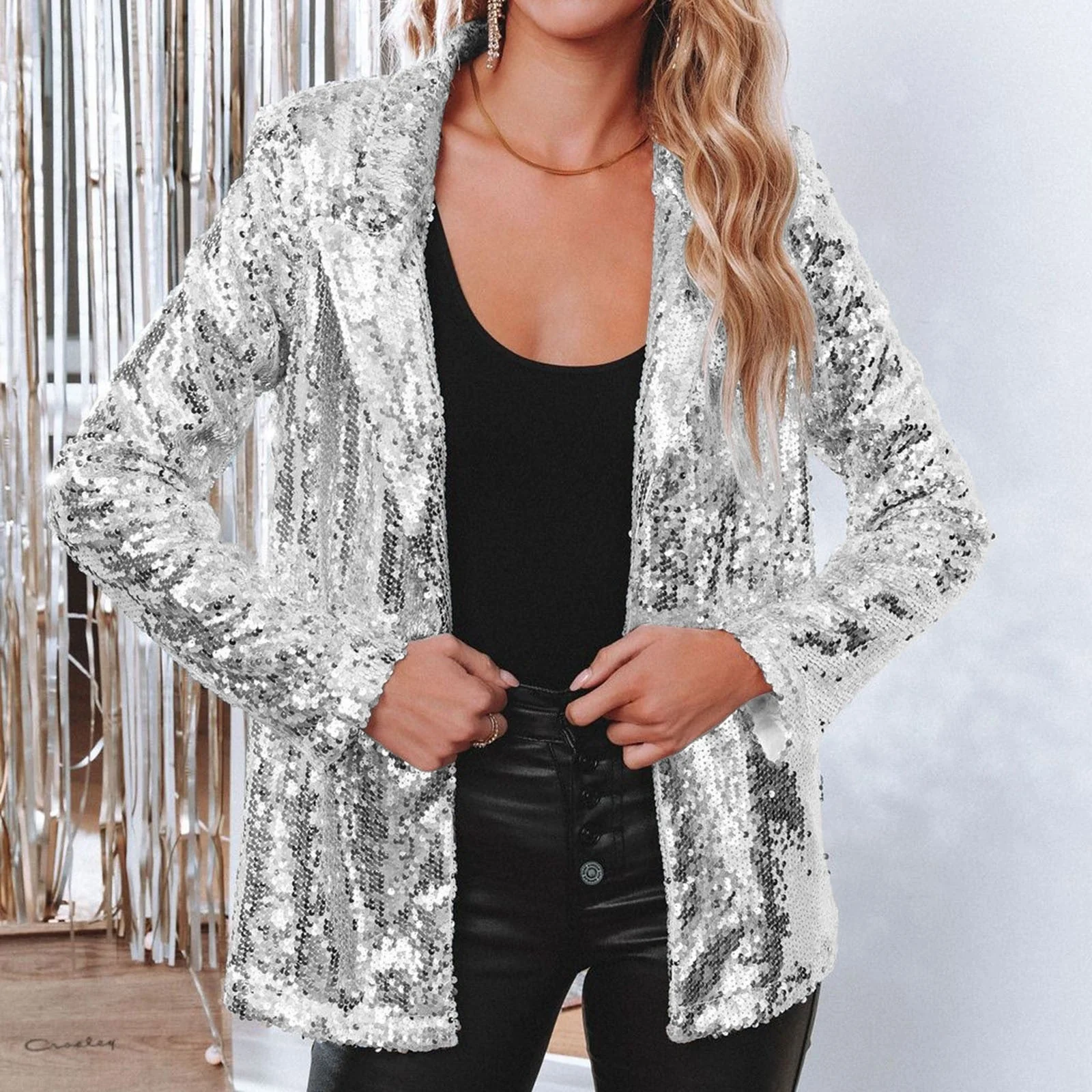 Pennie® | Elegant Blazer Suit With Sparkling Sequins - Image 9
