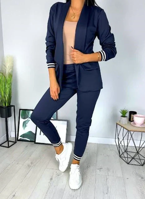 Penny® | Double-Breasted Blazer Pants Suit In Spring Trend - Image 9