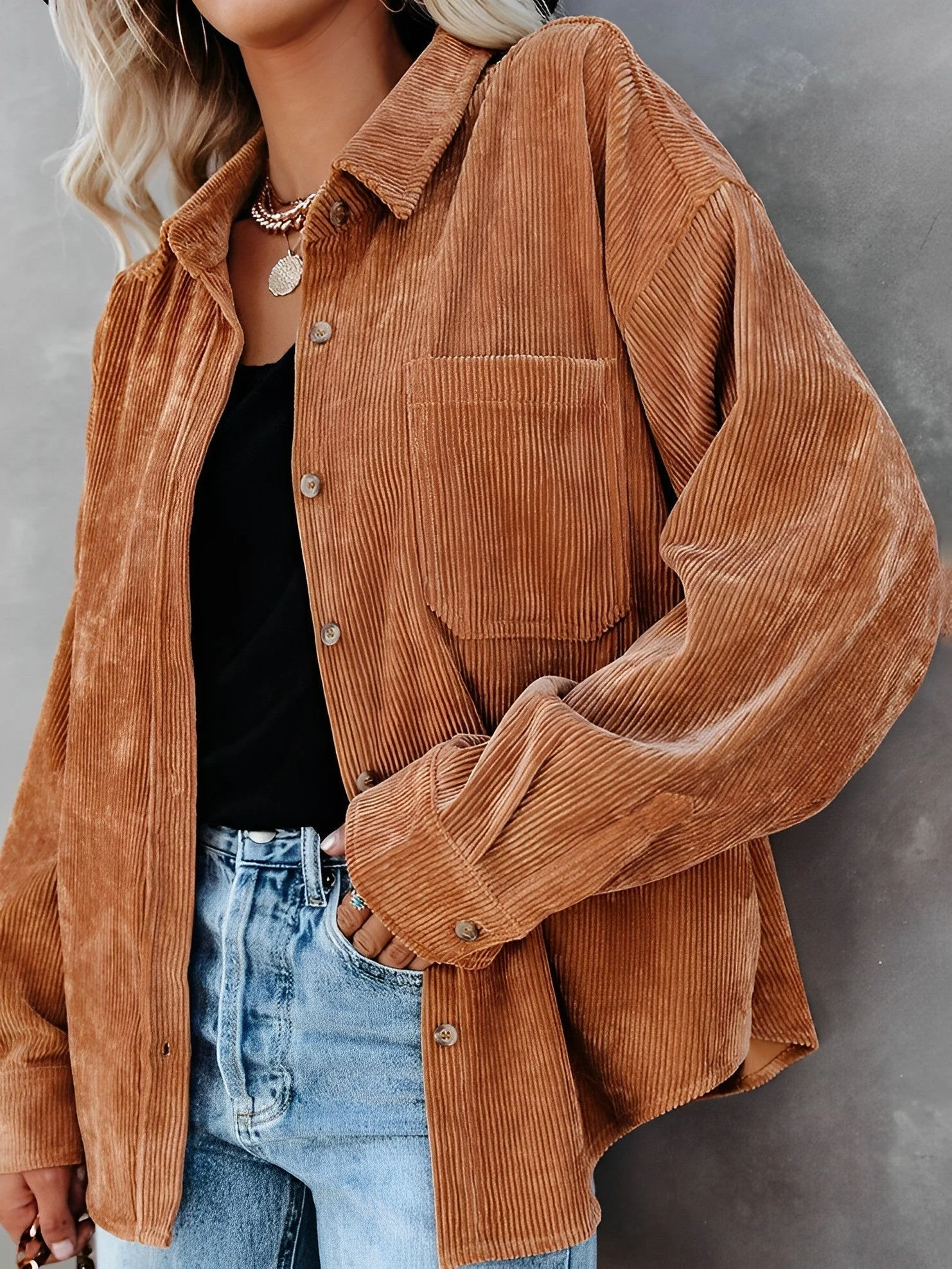 Pequita® | Corduroy Jacket With Buttons - Image 10