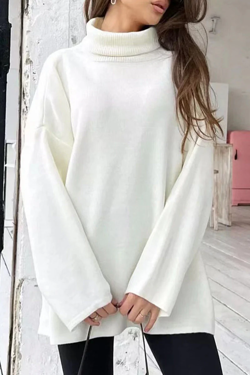 Perla | Simple, plain turtleneck tops
