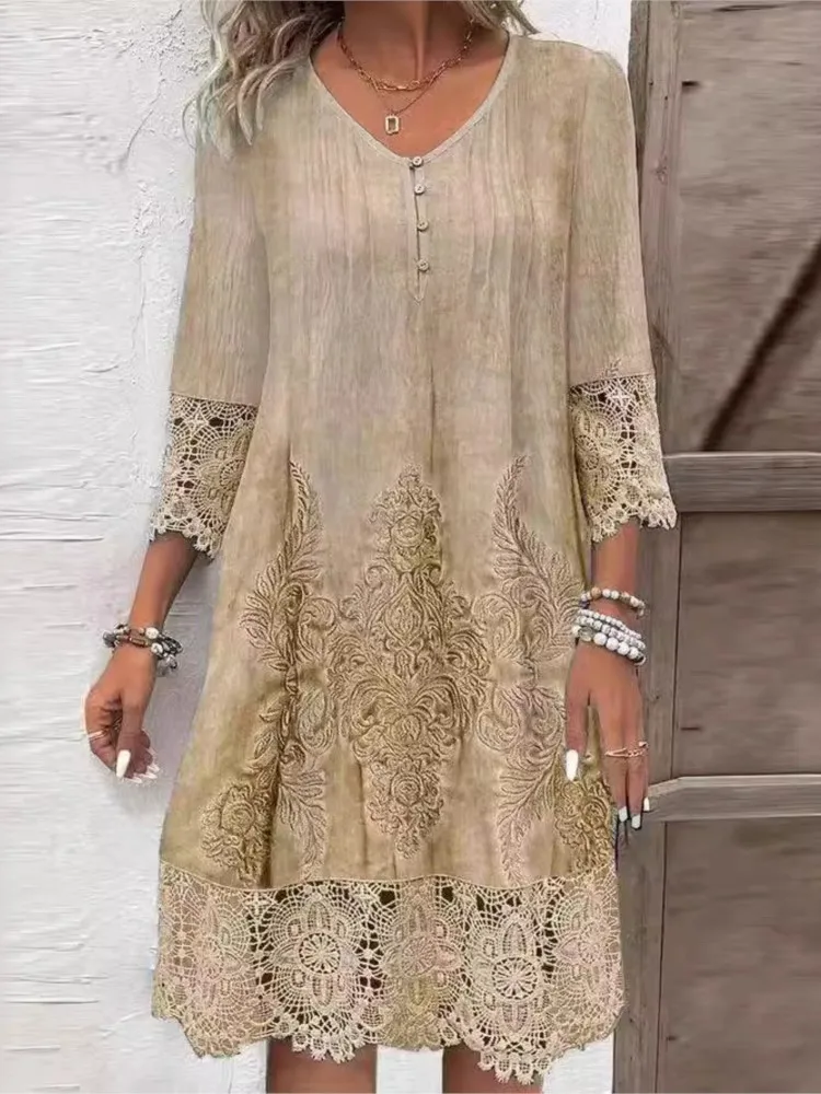 Perla® | V-neck dress for women - Image 2