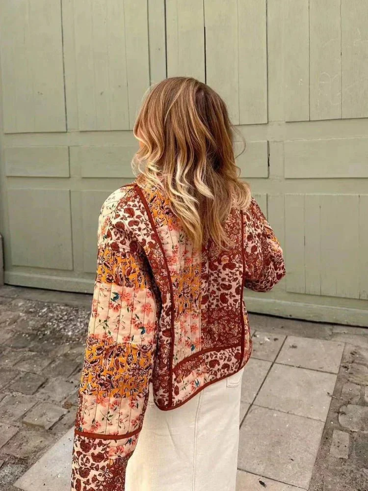 Perla® | Vintage coat with a soft check pattern - Image 4