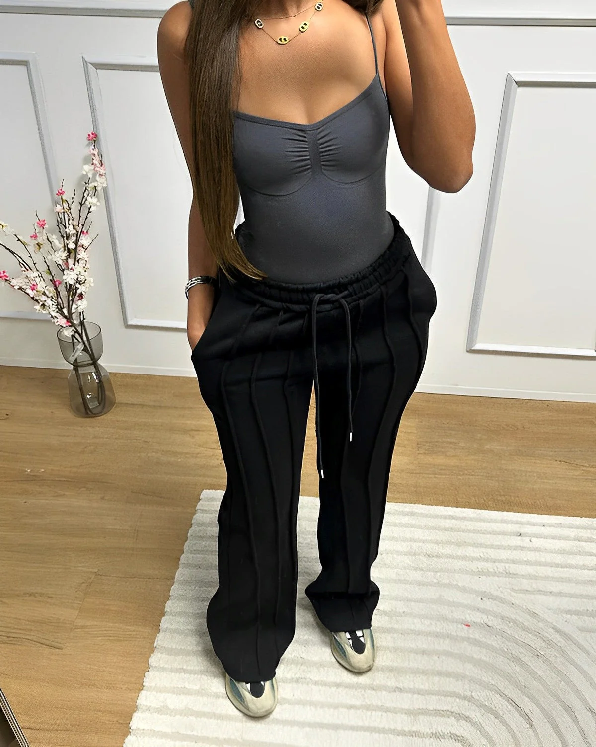 Perle® | Striped Loose Sweatpants - Image 4
