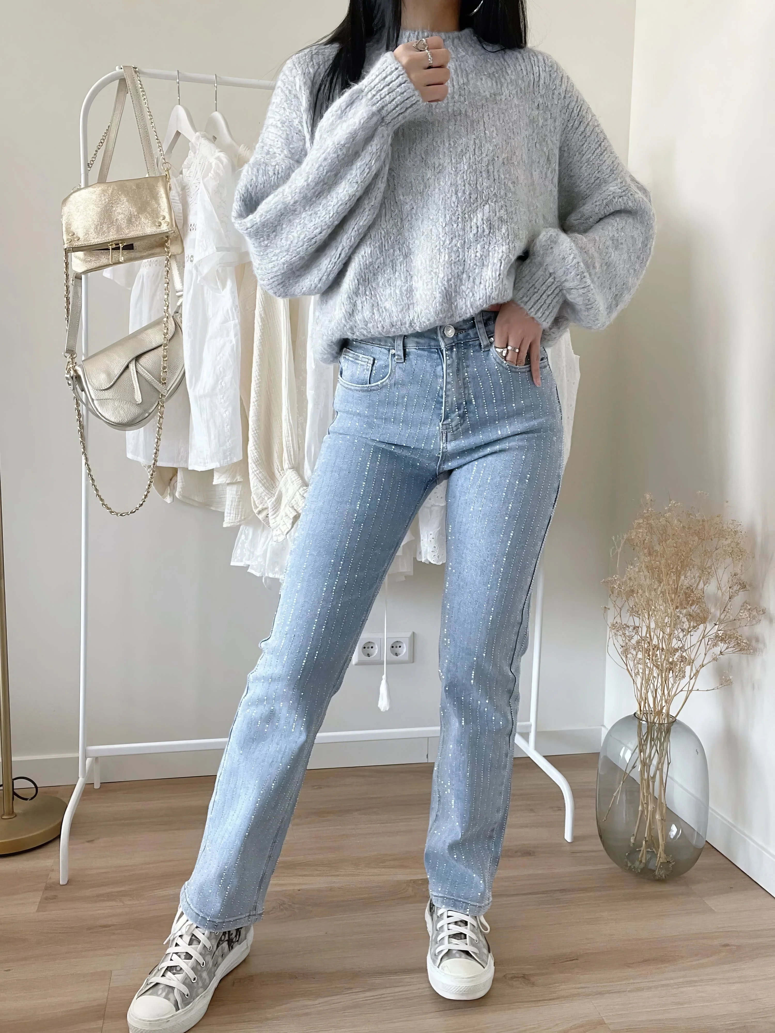 Persephone® | Stylish Glitter Jeans