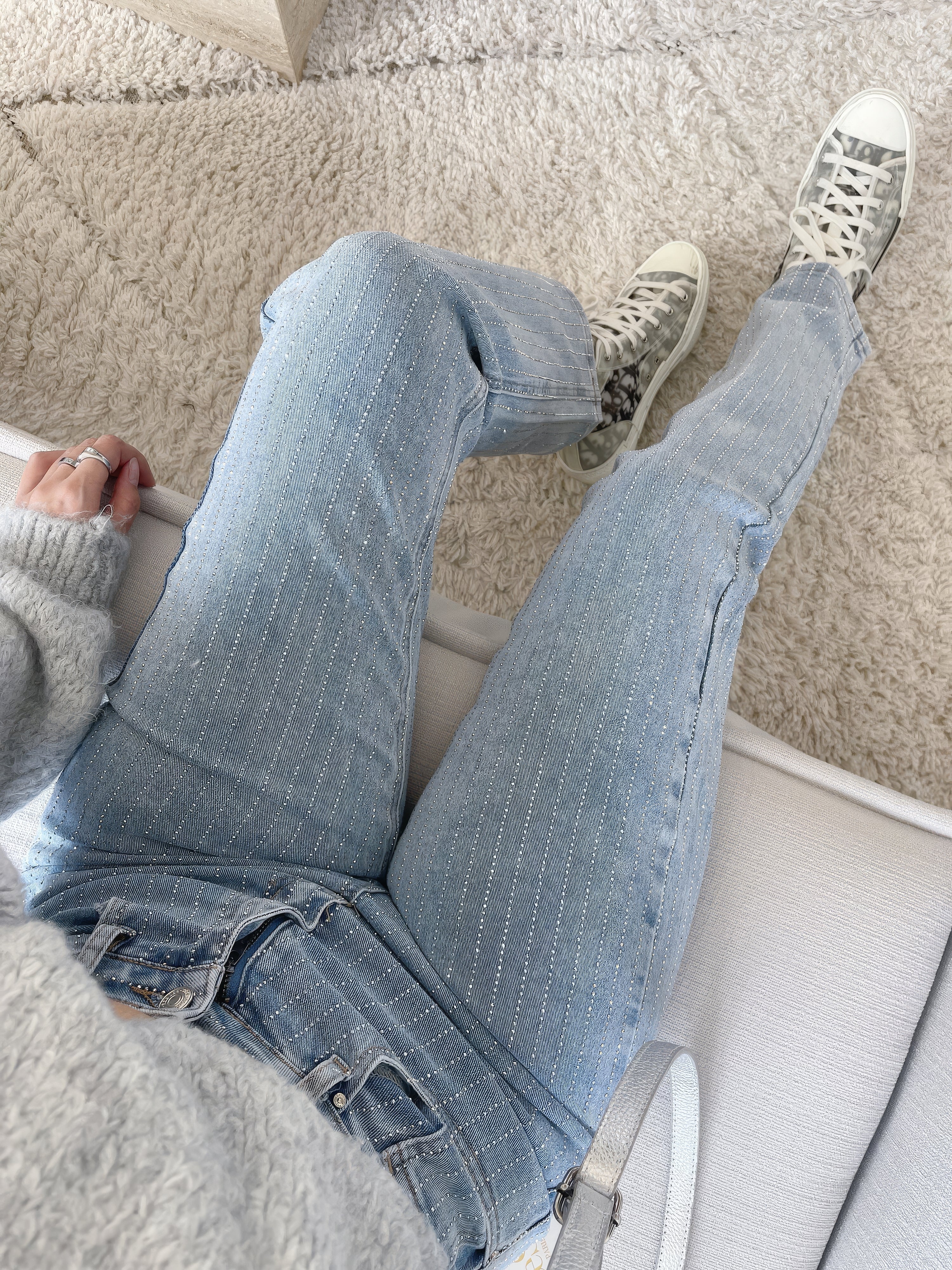 Persephone® | Stylish Glitter Jeans - Image 2