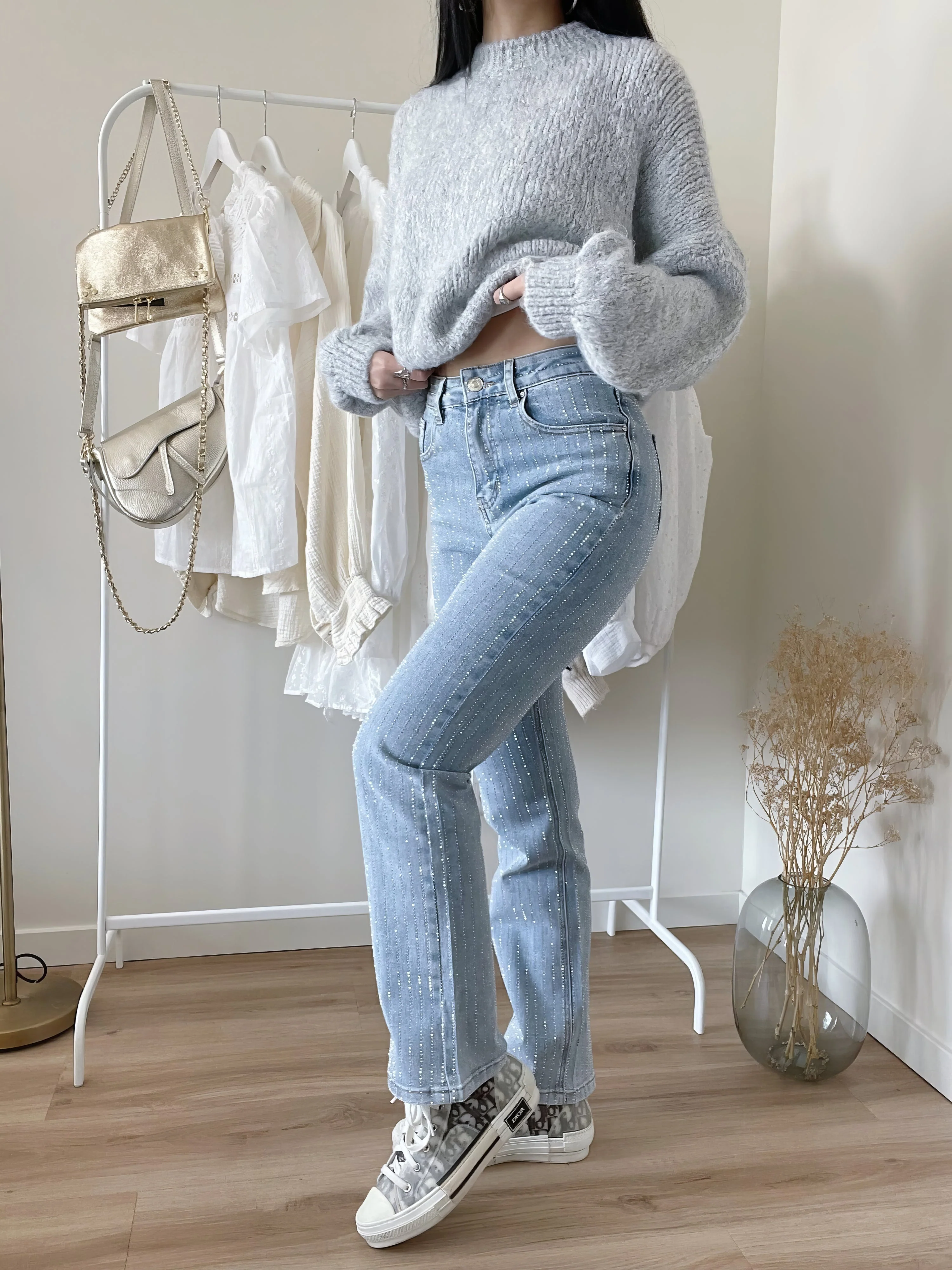 Persephone® | Stylish Glitter Jeans - Image 4