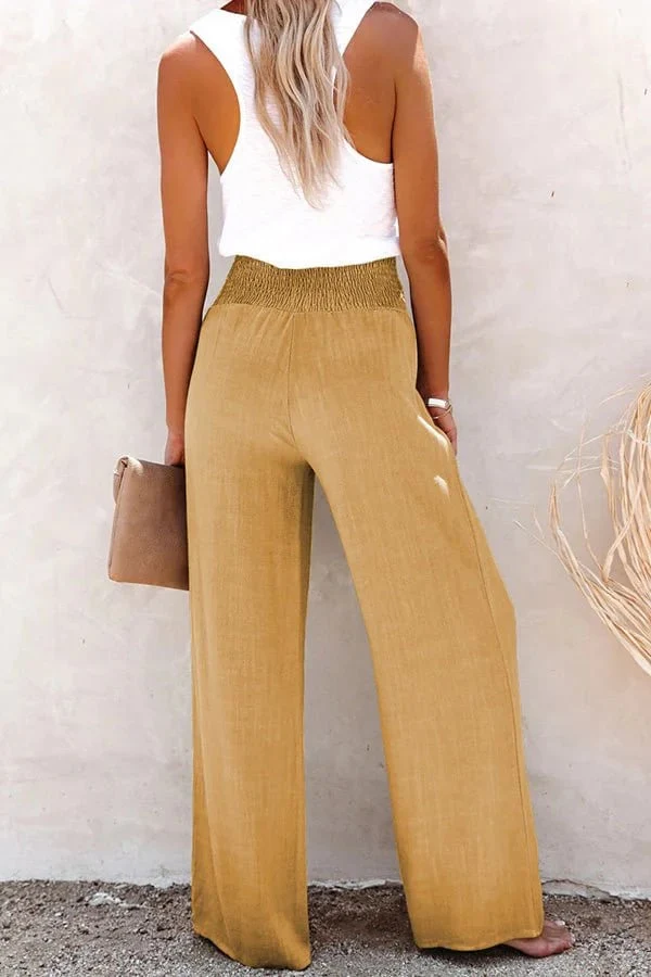 Petal® | Wide Linen Pants For Women - Image 10