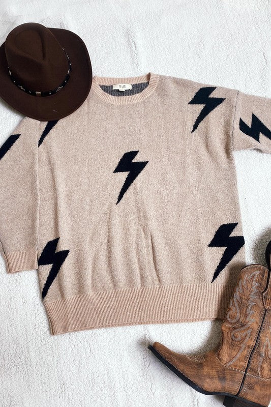 Petra | BOLT LONG SLEEVE CREW NECK SWEATER - Image 4