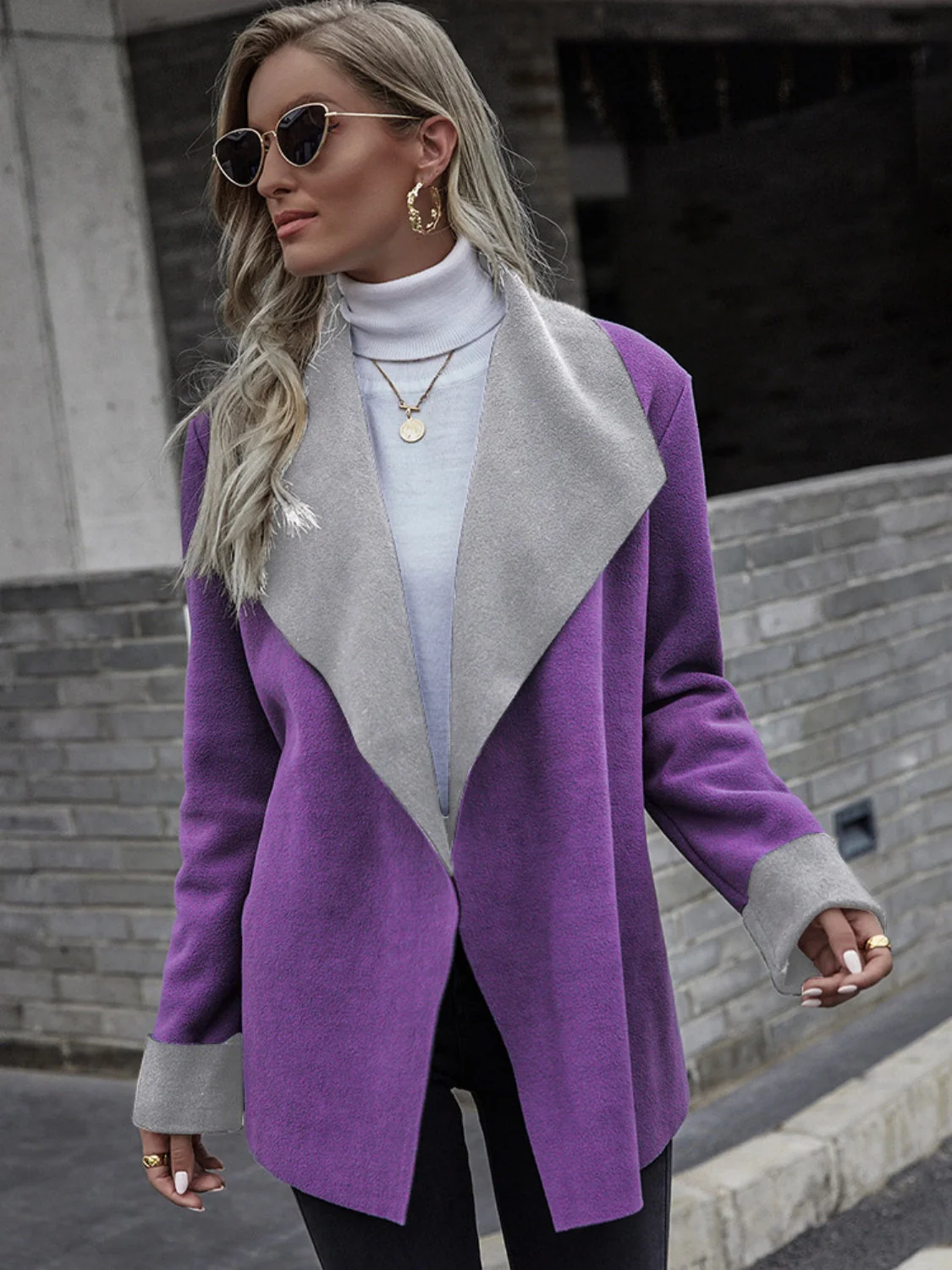 Petra | Long sleeve open front jacket - Image 11
