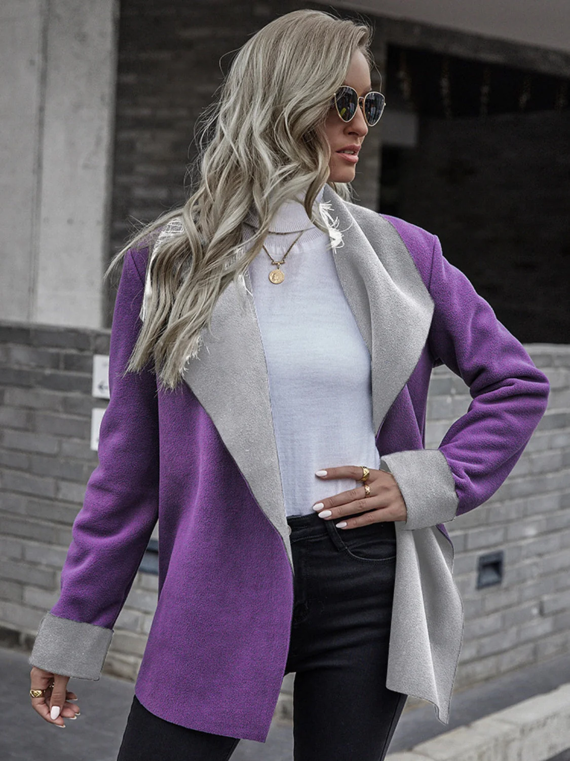 Petra | Long sleeve open front jacket - Image 13