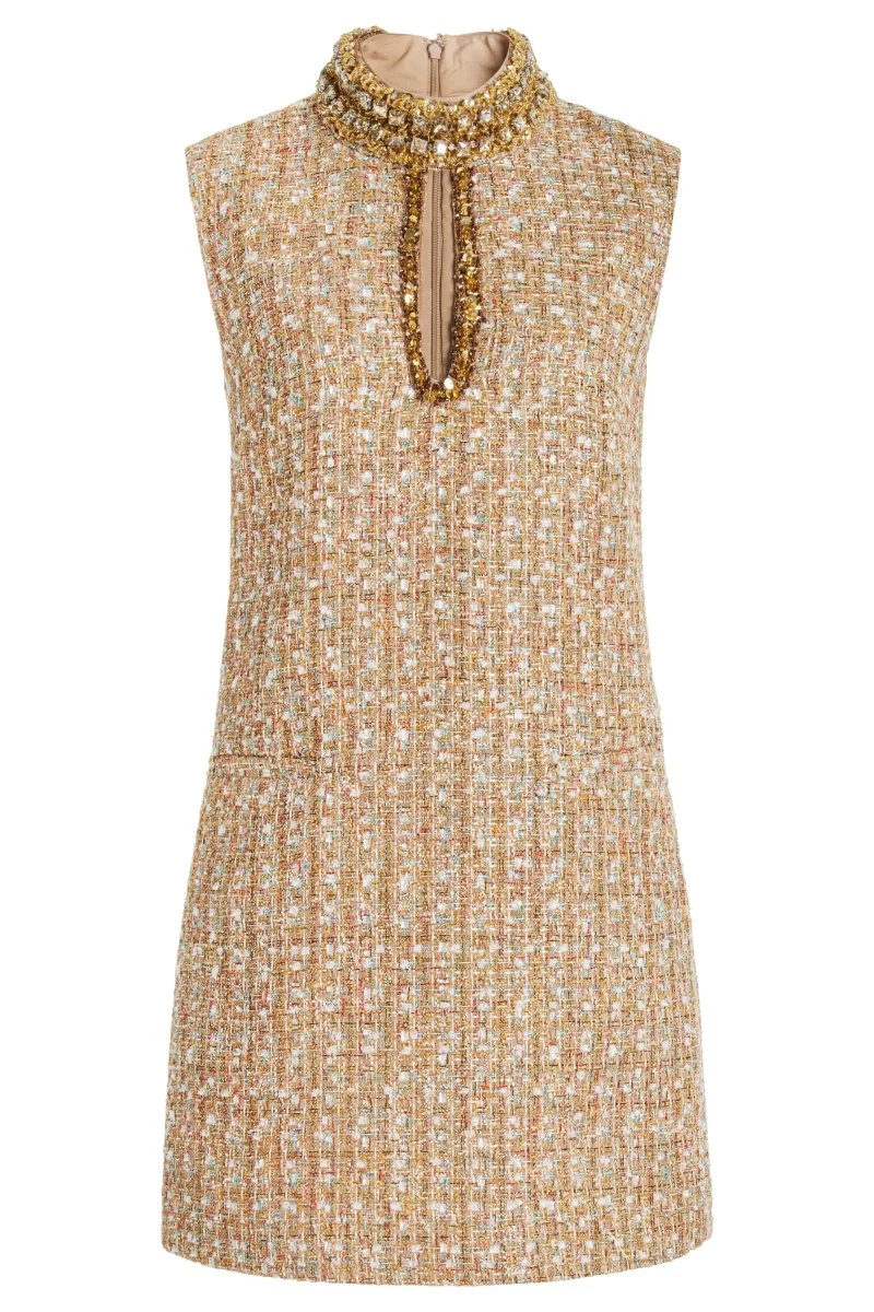 Petra® | Mini Tweed Dress With Gill Tweed Embellishment - Image 6