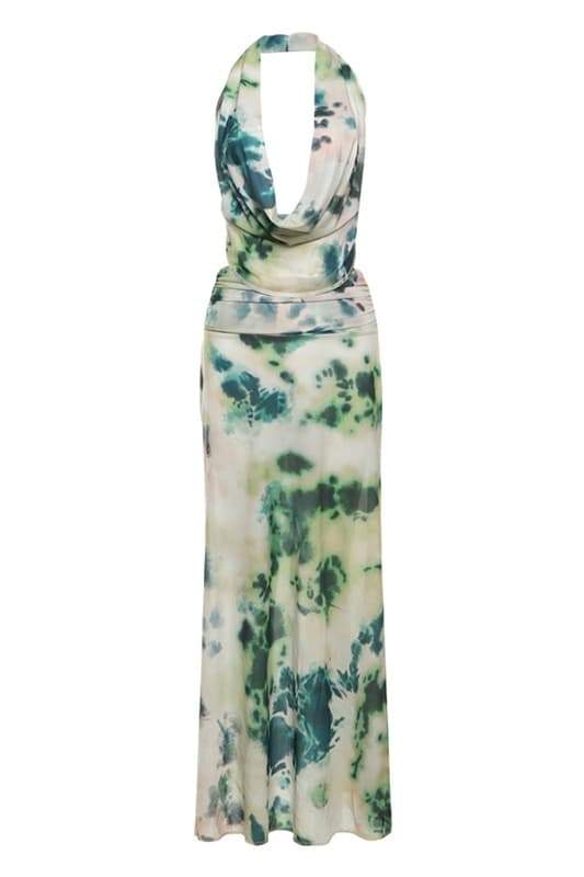 Petra® | Printed Halterneck Maxi Dress - Image 8