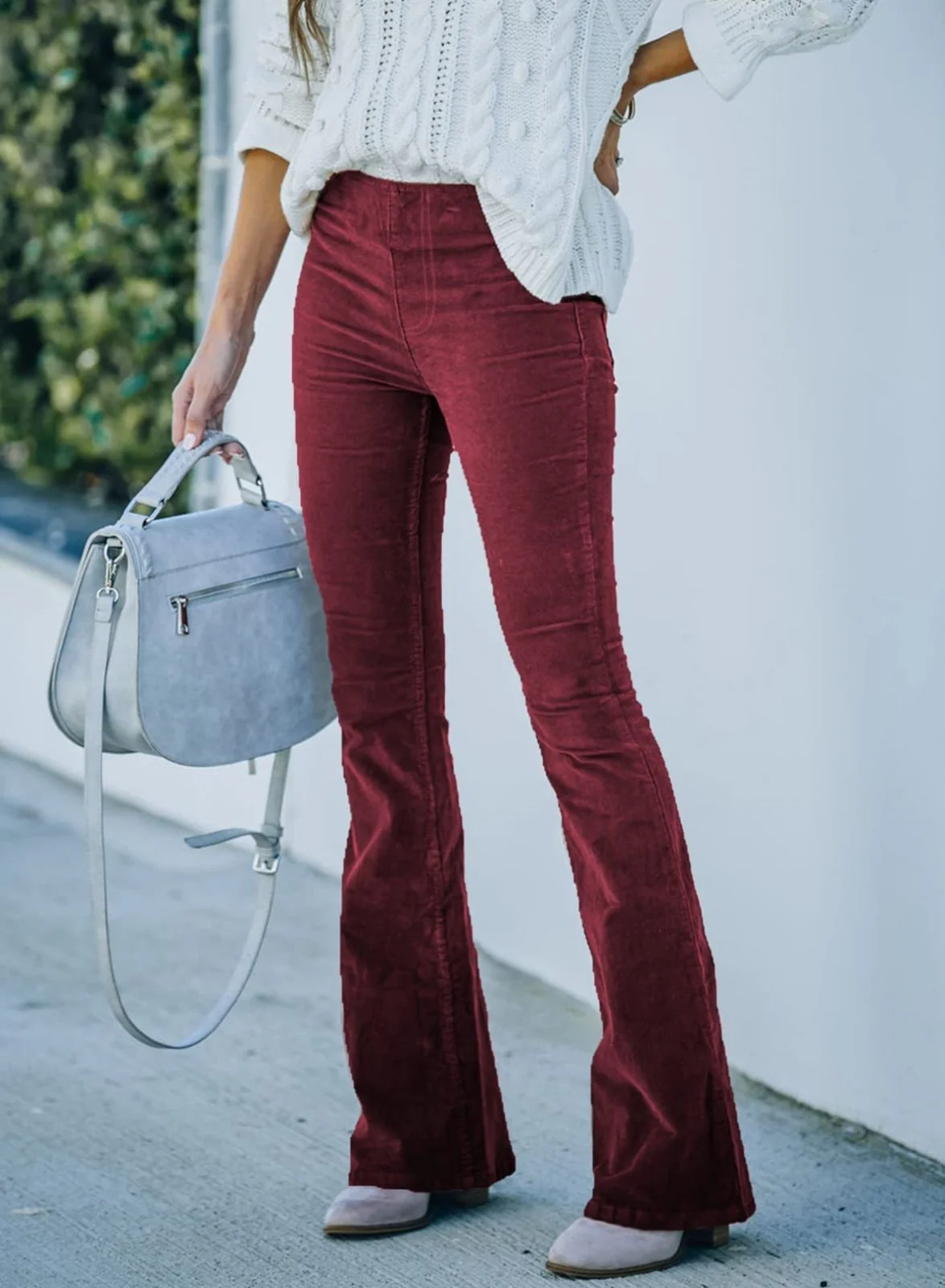 Petronella® | Fashionable Flared Trousers With Stretch - Image 9