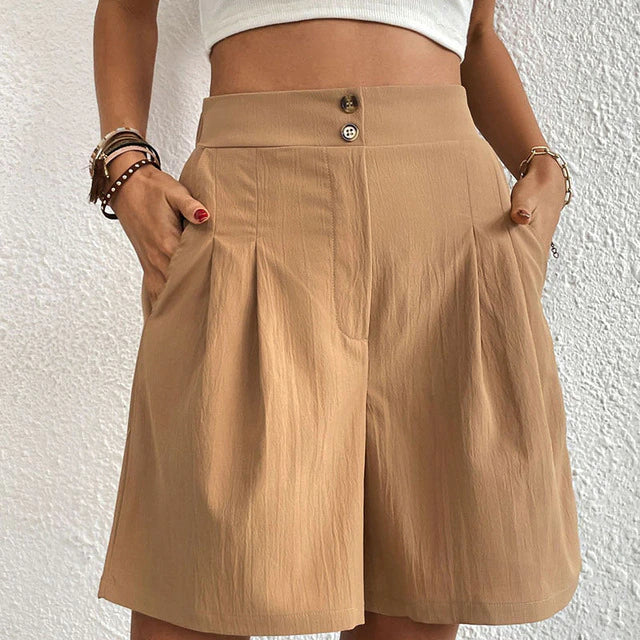 Phaidra® | Double Buttoned Shorts